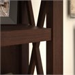 Scranton & Co Furniture Key West 60W L Shaped Desk with File Cabinets & Bookcase