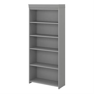 scranton & co furniture fairview 5 shelf bookcase in cape cod gray