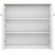 Scranton & Co Farmhouse Engineered Wood Small Storage Cabinet w/ Doors in White