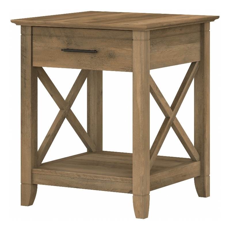 Scranton & Co Engineered Wood Reclaimed Pine End Table Rectangular Storage 20
