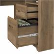 Scranton & Co Furniture Cabot 60W L Shaped Computer Desk in Reclaimed Pine