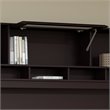 Cabot 60W L Shaped Computer Desk with Hutch in Espresso Oak - Engineered Wood