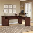 Scranton & Co Furniture Cabot 72W 3 Position L Shaped Sit Stand Desk in Cherry