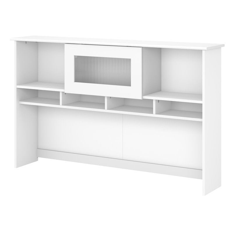Scranton & Co Furniture Cabot 60W Hutch with Cabinet in White