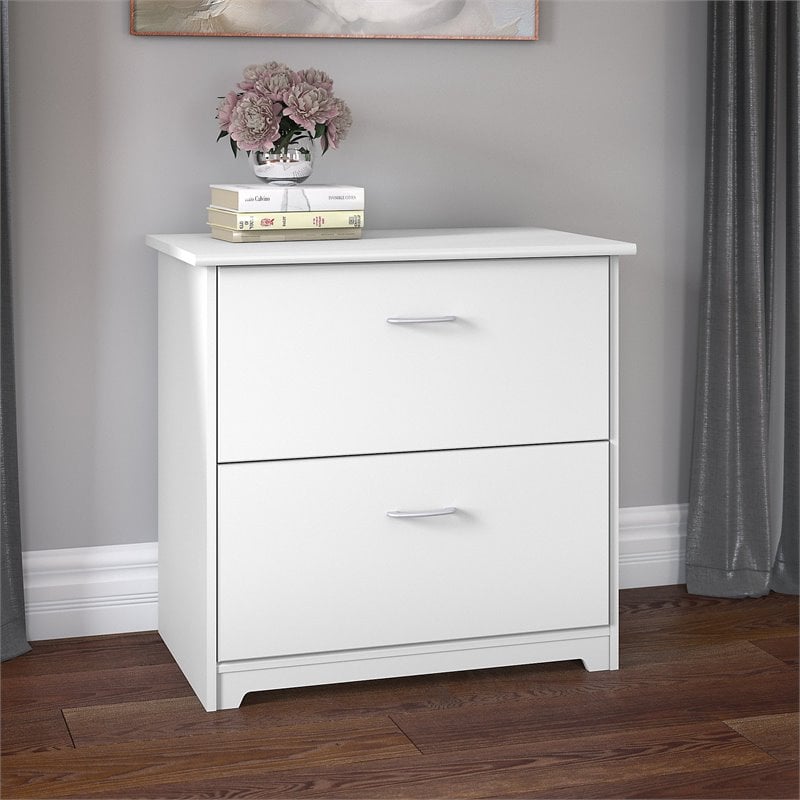 Scranton & Co Furniture Cabot 2 Drawer File Cabinet in White