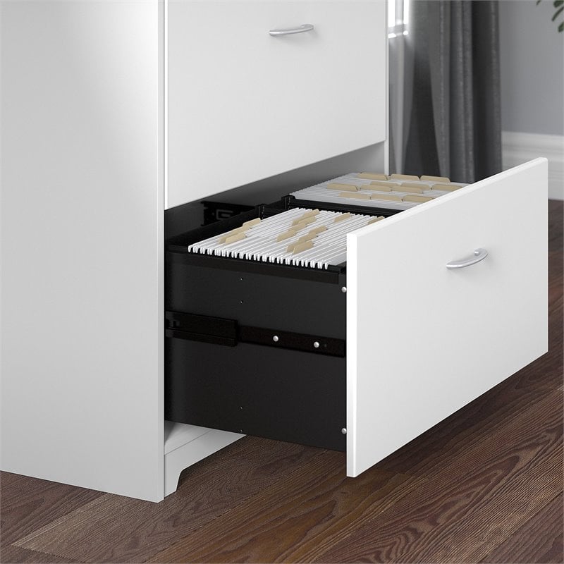 Scranton & Co Furniture Cabot 2 Drawer File Cabinet in White
