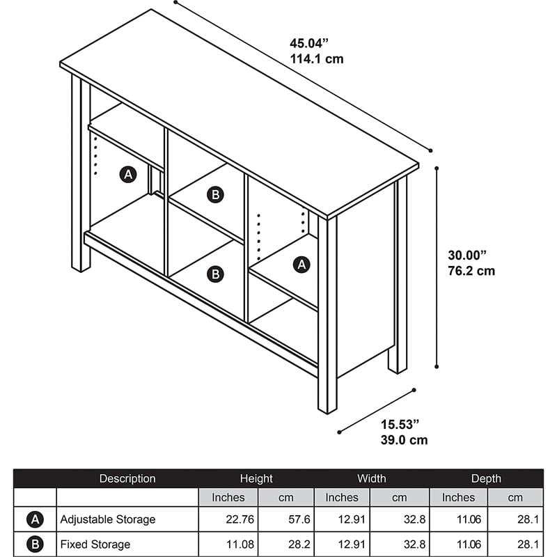 Scranton & Co 6 Cube and 3-Shelf Wood Storage Bookcase in White