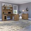 Scranton & Co Furniture Cabot L Desk with Hutch & File Cabinet in Reclaimed Pine