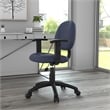 Scranton & Co Contemporary Fabric Adjustable Arms Posture Office Chair in Blue