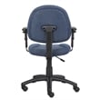 Scranton & Co Contemporary Fabric Adjustable Arms Posture Office Chair in Blue