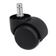 Scranton & Co Contemporary Casters in Black (Set of 5)