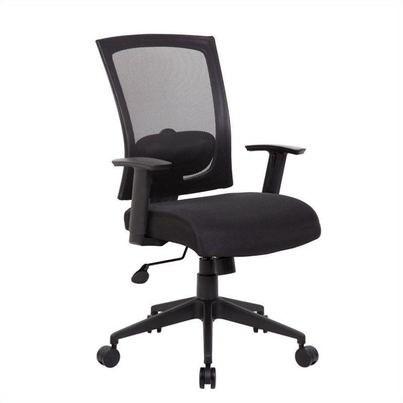 Scranton & Co Mesh Back Task Office Chair in Black