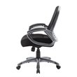 Scranton & Co Ribbed High Back Mesh Chair in Black