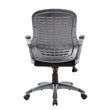 Scranton & Co Ribbed High Back Mesh Chair in Black