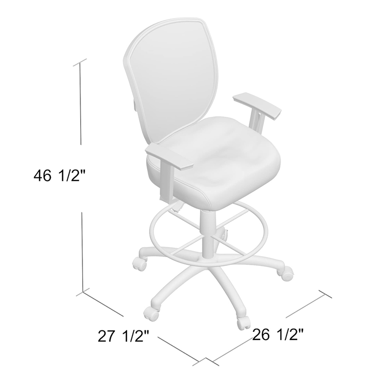 Scranton & Co Mesh Adjustable Height Drafting Stool