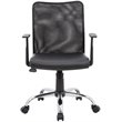 Scranton & Co Mesh Back Swivel Task Chair in Black