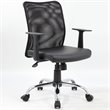 Scranton & Co Mesh Back Swivel Task Chair in Black