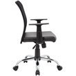 Scranton & Co Mesh Back Swivel Task Chair in Black
