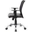 Scranton & Co Mesh Back Swivel Task Chair in Black