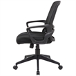 Scranton & Co Contemporary Mesh Fabric Swivel Office Chair in Black