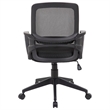 Scranton & Co Contemporary Mesh Fabric Swivel Office Chair in Black