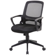 Scranton & Co Contemporary Mesh Fabric Swivel Office Chair in Black