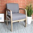 Scranton & Co Guest Chair in Slate Gray and Driftwood