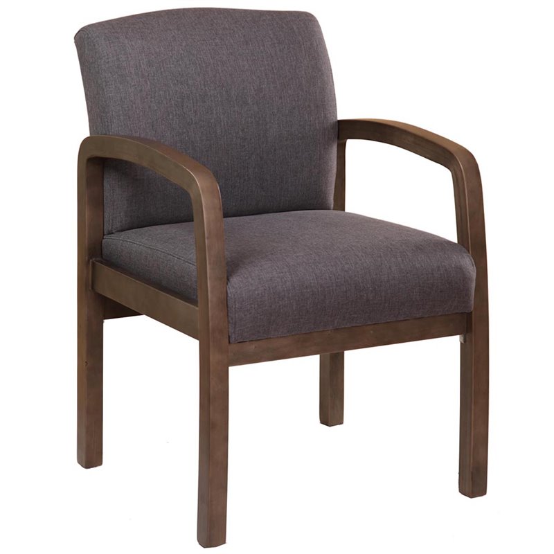 Scranton & Co Guest Chair in Slate Gray and Driftwood