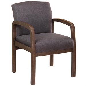 scranton & co guest chair in slate gray and driftwood