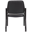 Scranton & Co Faux Leather Guest Chair in Black