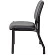 Scranton & Co Faux Leather Guest Chair in Black