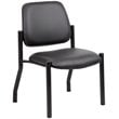 Scranton & Co Faux Leather Guest Chair in Black