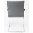 Scranton & Co Faux Leather Office Chair in Gray (Set of 2)