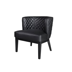 Scranton & Co Quilted Accent Chair in Black