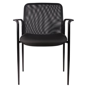 Scranton & Co Guest Chair with Casters in Black