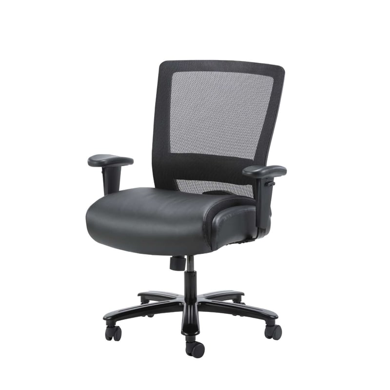 Scranton & Co Modern Mesh Desk Chair in Black (400lb)