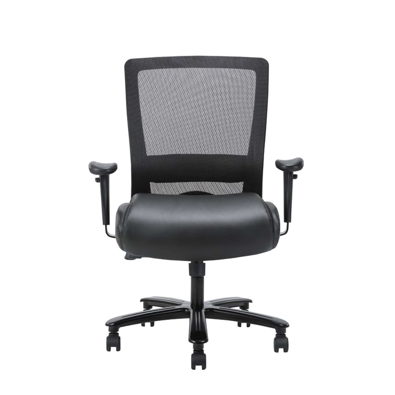 Scranton & Co Modern Mesh Desk Chair in Black (400lb)