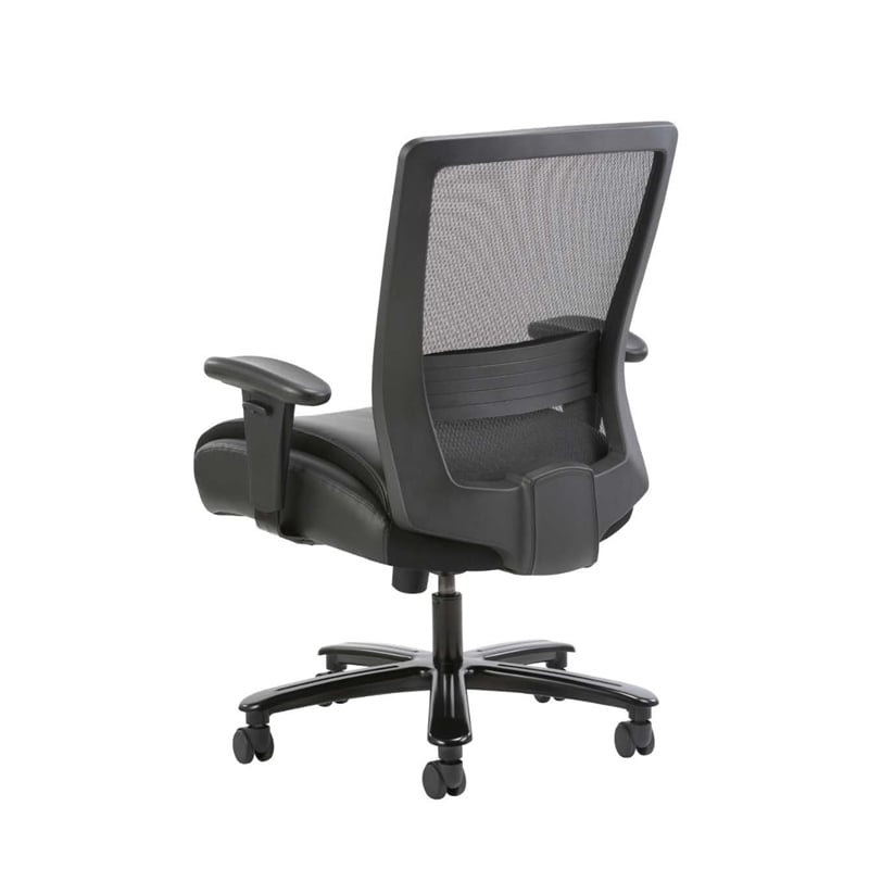 Scranton & Co Modern Mesh Desk Chair in Black (400lb)