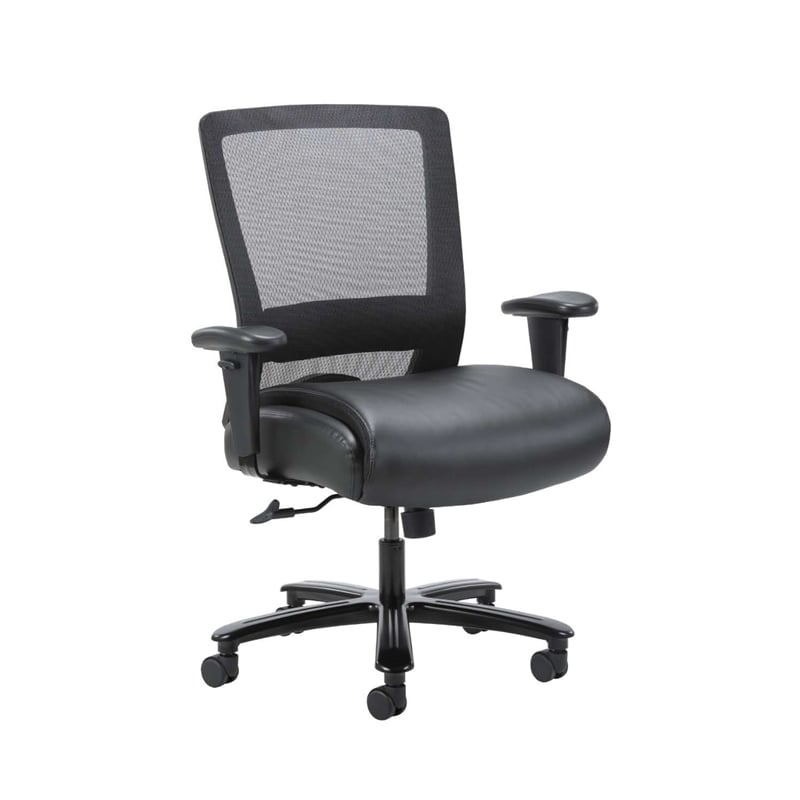 Scranton & Co Modern Mesh Desk Chair in Black (400lb)