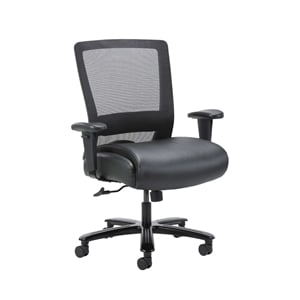 Scranton & Co Modern Mesh Desk Chair in Black (400lb)