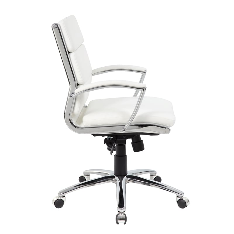 Scranton & Co Executive CaressoftPlus Chair with Metal Chrome Finish in Mid Back