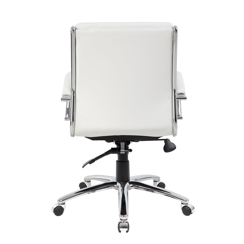 Scranton & Co Executive CaressoftPlus Chair with Metal Chrome Finish in Mid Back