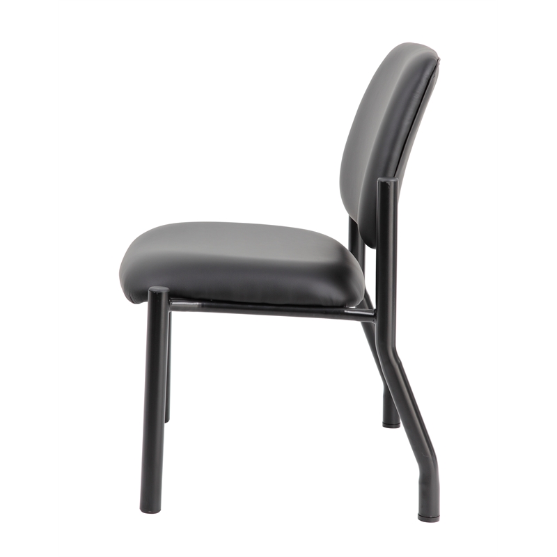Scranton & Co Antimicrobial Armless Guest Chair in 400 lb. weight capacity