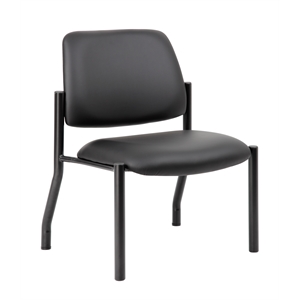scranton & co antimicrobial armless guest chair in 400 lb. weight capacity