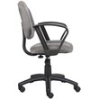 Scranton & Co Mid Back Ergonomic Fabric Office Swivel Chair With Arms in Gray