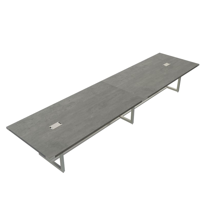Scranton & Co Conference Table Sitting Height - 16' Stone Gray