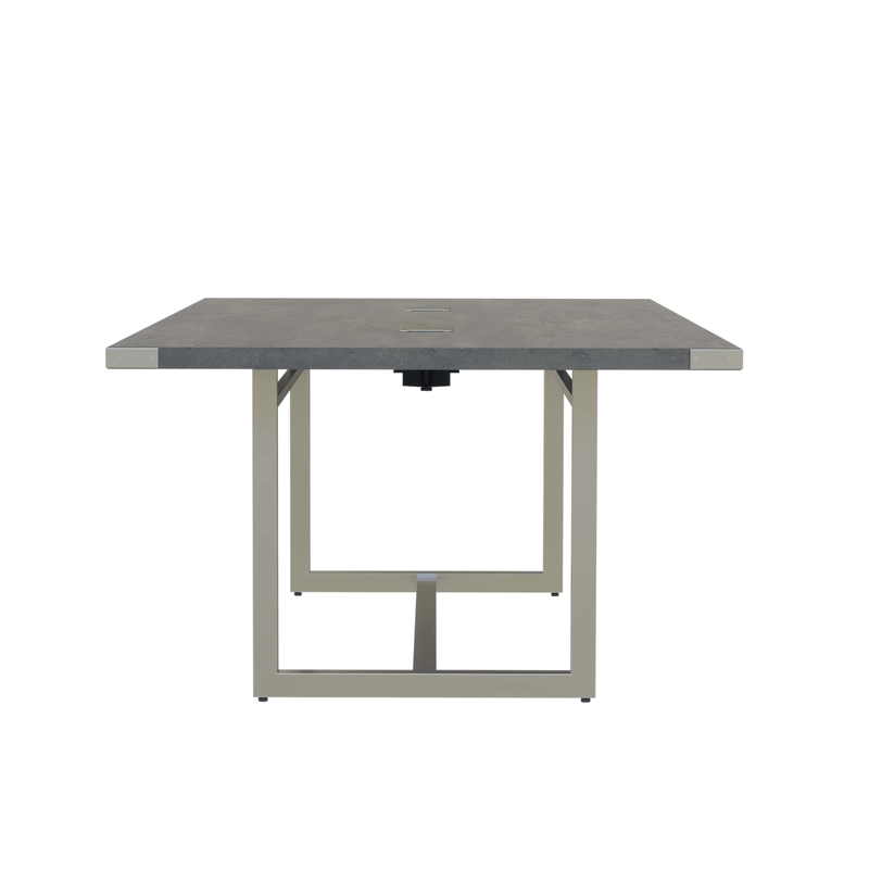 Scranton & Co Conference Table Sitting Height - 8' Stone Gray