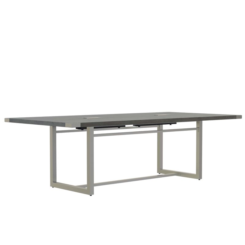 Scranton & Co Conference Table Sitting Height - 8' Stone Gray