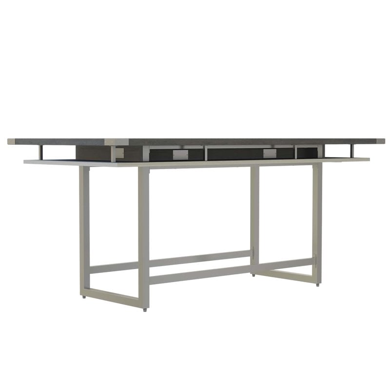 Scranton & Co Conference Table Standing Height - 8' Stone Gray