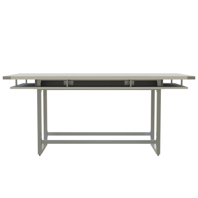 Scranton & Co Conference Table Standing Height - 8' White Ash